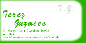 terez guzmics business card