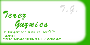 terez guzmics business card